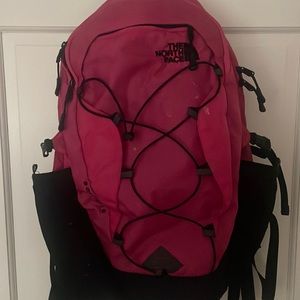 Pink North Face Backpack